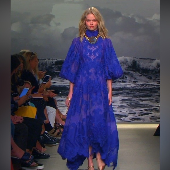 - ZIMMERMANN Brightside Knot Embroidered Gown size 2 Zimmermann size M us - Picture 1 of 11